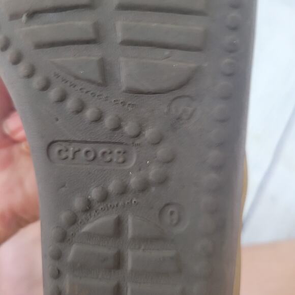 Crocs Size 9 Women's Flip-Flop Wedge Heel Sandals Beach Pool Comfort Lightweight - Picture 8 of 8